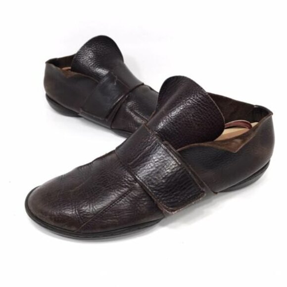 Trippen Mens Leather Strap Shoes Size 40 Brown - Picture 2 of 5